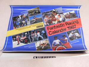 914△YAMAHA ヤマハ ファンタスティック レーシング カレンダー 1987年 当時物