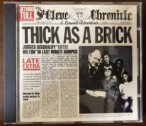 ＵＳ盤 Jethro Tull [Thick As a Brick] ジェスロ・タル シック・アズ・ア・ブリック ＣＤ