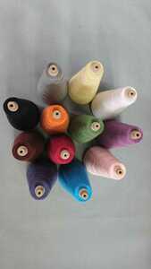 !30/2 superfine cotton. color thread 50g to coil 12 color handicrafts thread black etc. 