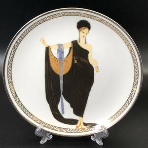 エルテ （Erte）『 GLAMOUR 』　フランクリンミント　陶器 プレート　アールデコ　 絶版　限定品　ビンテージ　ゴールド　飾り皿