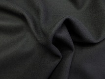ウール100 メルトン 光沢 コート ポンチョ 厚地 巾150cm 長3m 黒[f973]@_画像5