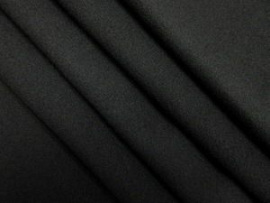 ウールアンゴラ混 起毛 モッサ コート ポンチョ 厚地 巾143cm 長3m 黒 [f974]