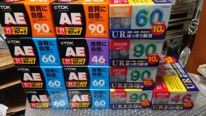 未使用カセットテープ　TDK AE 88本/maxell UR 50本全部で138本セット