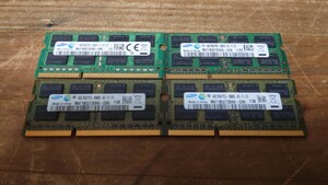 ノート用 DDR3 4GB×4枚 動作未確認　ジャンク