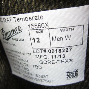 Danner ダナー USMC 15660X GORE-TEX RAT TEMPERATE SIZE:12 30.0cm メンズ ブーツ 靴 □UT10767の画像6