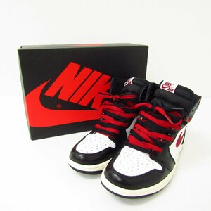 NIKE ナイキ AIR JORDAN 1 RETRO HIGH OG BLACK/WHITE-SAIL-GYM RED 555088-061 SIZE:27.0cm スニーカー 靴 〓A7495