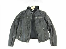 HARLEY DAVIDSON ハーレーダビッドソン 3in1 レザー レディース ジャケット サイズM ∠U6583_画像1