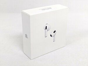 未開封 Apple アップル MME73J/A AirPods (第3世代) ワイヤレスヘッドフォン MagSafe充電ケース《U7840