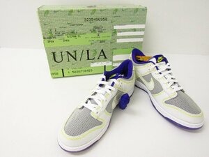 NIKE × UNION Nike Union DUNK LOW PASSPORT PACK COURT PURPLE WHITE OPTI YELLOW VIOLET COURT DJ9649-500 SIZE:30cm _SH6949