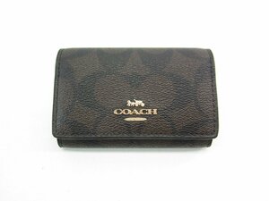 COACH コーチ 77998 コンパクト キーケース レディース ブラウン ∠UP3980