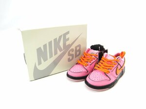 未使用 The Powerpuff Girls × Nike SB PS Dunk Low Pro QS Blossom ナイキ パワパフ ダンク キッズ 17.0cm スニーカー ∠U1796