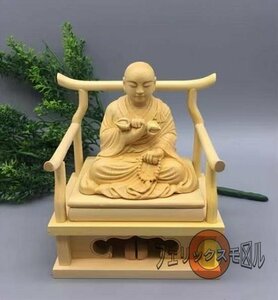 希少☆ 空海 弘法大師座像 木彫仏像 仏教美術 精密細工