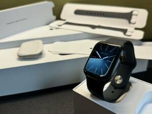 ☆即決 ケア+ 美品 Apple Watch series6 Edition ブラックチタニウム Titanium 44mm アップルウォッチ Cellular エディション チタン 430