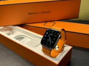 ☆即決 美品 Apple Watch series6 HERMES 44mm アップルウォッチ エルメス GPS+Cellular シルバーステンレス シリーズ6 485