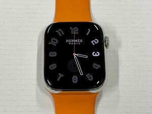 ☆即決 美品 Apple Watch series7 HERMES 45mm アップルウォッチ エルメス GPS+Cellular シルバーステンレス シリーズ7 479