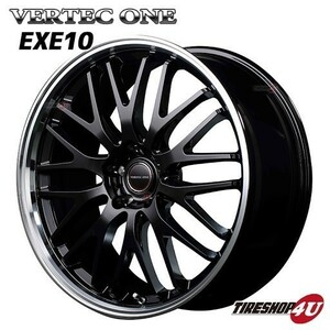 送料無料 MID VERTEC ONE EXE10 17x7.0J 5/100 +50 ブラック プリウス 86 BRZ インプレッサ ヴァーテックワン