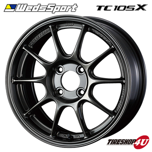 Weds Sport TC105X 17x7.5J 4/100 +38 EJ-TITAN 新品ホイール1本価格 送料無料