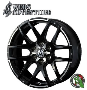 WEDS MUD VANCE 04 マッドヴァンス 17x6.5J 6/139.7 +38 マットブラックポリッシュ 新品ホイール1本価格 送料無料