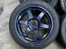 希少カラー！RAYS TE37C マグブルー17×9.5j+40/17×8.5j+40 PCD114.3 255/235/40ZR17 レイズ ボルクレーシングFD3S R34 R33基本手渡し限定_画像2