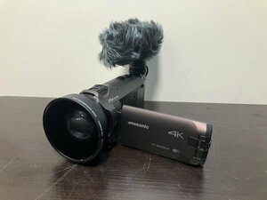 3982 Panasonic パナソニック デジタル 4K対応 ビデオカメラ HC-WX995M ワイドコンバージョンレンズ付 VW-W4907H ステレオマイク VW-VMS10
