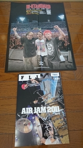 2011年当時物非売品FLJ20号フリーマガジン+PUNKLOIDフリーペーパー/AIR JAM2011 Hi-STANDARDハイスタ 難波章浩 横山健 恒岡章