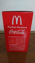 2011年当時物!非売品日本マクドナルド40周年記念 コカ・コーラ×マクドナルド コラボ350ml.缶モチーフグラス未使用箱凹み有り/McDonald's_画像6