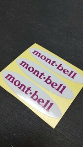 20年程前に購入!!mont-bell ロゴステッカー(小) 3枚未使用/ヴィンテージ モンベル アウトドアブランド キャンプ シール CHUMSチャムス