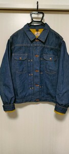 TCB jeans Hard Working Cat Hero Jacket 42 Wrangler 888