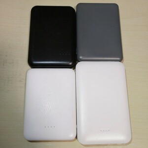 中古　4個セット モバイルバッテリー 5000mAh エレコム　センチュリー　小型軽量　PSE認証