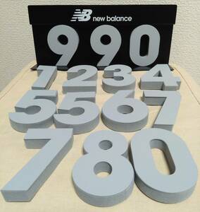 即決 new balance NUMBERS ディスプレイキット 非売品 置物 店舗 店頭 ニューバランス 番号 販促品 未使用