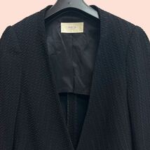 FRAY I.D / フレイアイディー レディース テーラードジャケット 羽織り ボレロ フォーマル 結婚式 ブラック 0サイズ O-2002_画像2