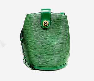 美品 LOUIS VUITTON ルイヴィトン エピ M52254 クリュニー 緑 ショルダーバッグ 鞄 バッグ VI1904 レザー ボルネオグリーン