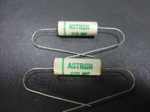 2個セット ASTRON 0.015μF 200V Vintage フィルムコンデンサー 未使用品