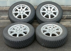 GOODYEAR　グッドイヤー　ICENAVI 6　アイスナビ　トヨタ純正平座ナット用　スタッドレスタイヤ　ホイールセット　プリウス　195/65R15