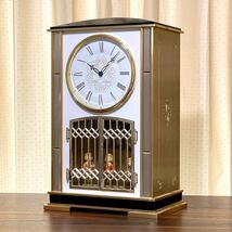 からくり時計 SEIKO TimeTheater RE701G セイコー タイムシアター 実音打ち オルゴール 置き時計 動作品 日本製 1989年 ヴィンテージ_画像2