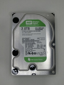 HDD WD 2TB HDD WD20EARX (使用時間少ないです)