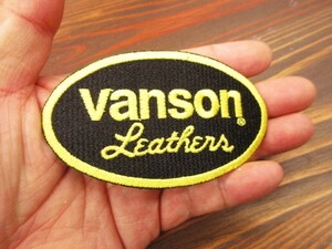 未使用 VANSON オーバルロゴ ワッペン パッチ（ ベスト、レザージャケット、キャップ、バッグ、Ｔシャツ、デニムベストなどに RJV TJV 