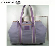 ★美品！★ＣＯＡＣＨ　コーチ★とってもお洒落で素敵な♪ ハンプトンズ ウィークエンド ラージ トートバッグ■チャームプレート付■本物■_画像1