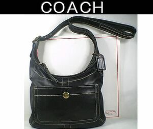 ★美品！★ＣＯＡＣＨ コーチ★とってもお洒落で素敵な♪フルレザーショルダーバッグ 10746 ■ＣＯＡＣＨチャームプレート付■本物■