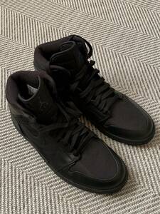 【NIKE】ナイキ AIRJORDAN1 RETRO HI エアジョーダン1 オーストリッチ ブラック/ブラック332550-002 メンズ 28.5㎝