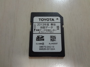 トヨタ 2013年度春版 16GB 地図データ SDカード 08675-0AC13 中古 検)ECLIPSE/FUJITSU/富士通テン/エクリプス/更新/バージョンアップ