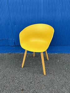 HAY стул ABOUT A CHAIR Дания Северная Европа современный Mid-century Vintage стул ракушка горчица 