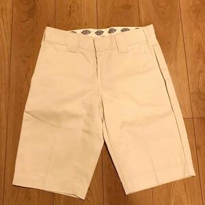 dickies ディッキーズ ワークパンツ ハーフパンツ アイボリー size28