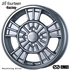 送料無料 エンケイ all fourteen Racing (M/S) 6.5J-16 +45 4H-100 (16インチ) 4H100 6.5J+45【1本単品 新品】