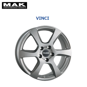 送料無料 阿部商会 MAK VINCI 7.5J-17 +52 5H-112 (17インチ) 5H112 7.5J+52【4本セット 新品】