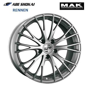 送料無料 阿部商会 MAK RENNEN 8J-18 +50 5H-130 (18インチ) 5H130 8J+50【4本セット 新品】