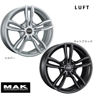 送料無料 マック LUFT 7J-16 +44 5H-120 (16インチ) 5H120 7J+44【2本セット 新品】