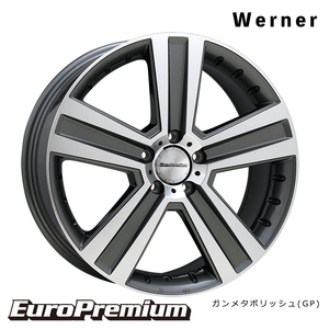 送料無料 ユーロプレミアム Werner (GP) 8J-18 +40 5H-112 (18インチ) 5H112 8J+40【1本単品 新品】