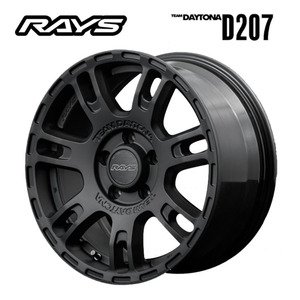 送料無料 レイズ TEAM DAYTONA D207 7J-16 +40 5H-114.3 (16インチ) 5H114.3 7J+40【1本単品 新品】