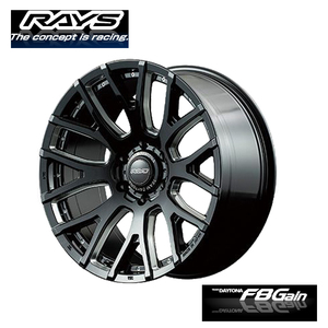 送料無料 レイズ TEAM DAYTONA F8Gain 9J-20 +18 6H-139.7 (20インチ) 6H139.7 9J+18【4本セット 新品】